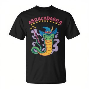 T-shirt Abracadabra Snake, design magique de sorcier, taille adulte unisexe - Product Image 2