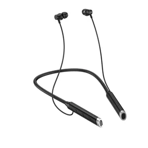 마그네틱 넥 밴드 이어폰 블루투스 5.0 헤드셋 방수 귀에 헤드폰 스포츠 무선 이어폰