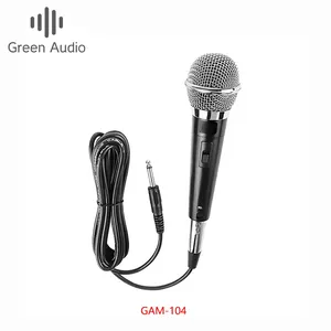 ग्रीन ऑडियो GBM-101 कराओके गतिशील हाथ वायर्ड माइक्रोफोन के साथ 4 मीटर केबल