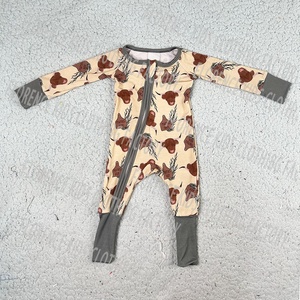 DH ODM vendita calda moda nuovo design bambino bambino bambino <span class=keywords><strong>dinosauro</strong></span> pagliaccetto personalizzato <span class=keywords><strong>pigiama</strong></span> di bambù bambino - Product Image 4
