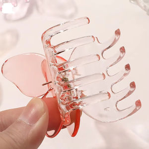 Tiktok, superventas, pinzas para el pelo de mariposa de plástico, 5cm, transparente, colorido, elegante, mariposa, accesorios para el cabello para niñas - Product Image 4
