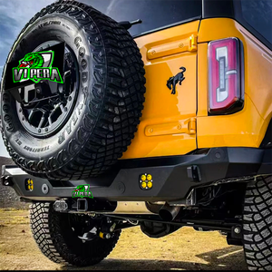 Parachoques Trasero Modificado para Ford <span class=keywords><strong>Bronco</strong></span>, Barra de Protección Trasera, Parachoques Trasero Todoterreno con Soportes para Luces, Barra Anticollisión - Product Image 3