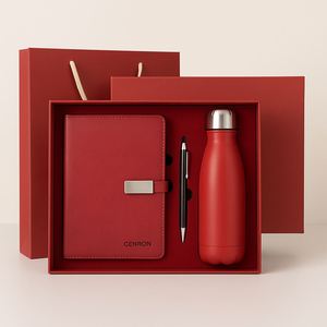 Wholesale Notebook Pen Bottle <b>Gift</b> <b>Set</b>, Custom Logo Corporate Stationery and Drinkware Kit for B2B Promotion - Product Image 4
