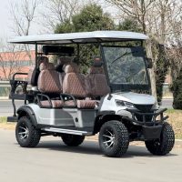 Mini Icon Luxury 48v 6 Seater Electric Golf Cart avec batterie au lithium Livraison gratuite Bon prix Beach Buggy pour Club Road Use