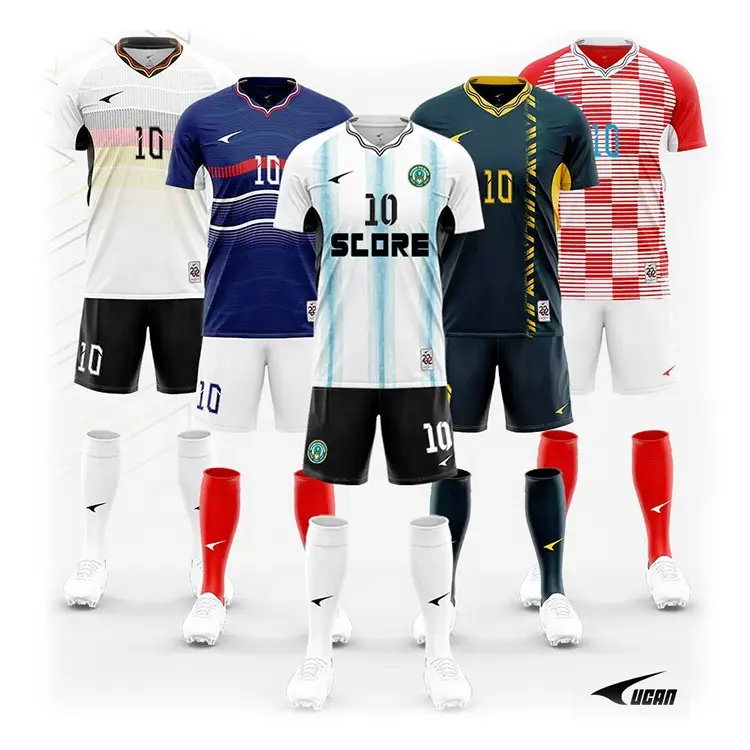 Comfortable fabrics Premium fabric factory price OEM Soccer Kit Breathable Training football jersey Soccer Jersey sports t-shirt