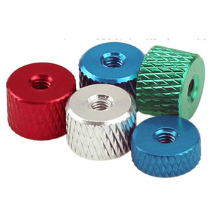 M3m4m5m6m8m10 thông qua lỗ điều chỉnh màu nhôm tay Grip phẳng có khía khóa ngón tay cái vít núm <span class=keywords><strong>NUT</strong></span> - Product Image 1