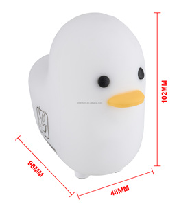 Veilleuse pour bébé douce pour la peau, mignon petit canard LED rechargeable, batterie, changement de couleur, portable, aide au sommeil pour la chambre de bébé - Product Image 4