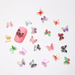 Coloré Micro Résine Artisanat Minuscules Papillons Miniatures Paysage Décor Mini Papillons Figurines pour Maison de Poupée Fée Maison - Product Image 2