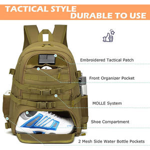 Bolsa de béisbol táctica personalizada para estudiantes, mochila de hockey para almacenamiento deportivo de raqueta - Product Image 2