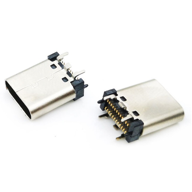 USB-31S-F-02 USB Type C 24Pin SMD Vertical USB C Receptacle