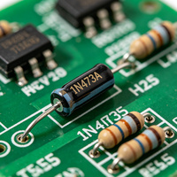 Diode Zener 1N4733A 5.1V 1W DO-41 Axiale à Montage Traversant, Régulateur de Tension, Température de Fonctionnement -65~+175°C, Date de Fabrication 2026+