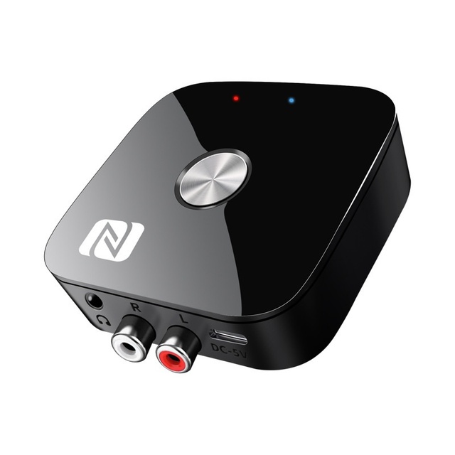 Plug Play Audio Receiver Adapter 3.5mm/RCA Inputs Old Speaker Amplifier Music