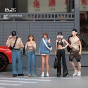 Figura de acción micro miniatura, modelo de resina <span class=keywords><strong>1</strong></span>:64, juguete para fotografía, <span class=keywords><strong>hombre</strong></span> pequeño, accesorios de juego de comida, accesorios de grabación 3D para escenas a escala <span class=keywords><strong>1</strong></span>/64 - Product Image 2