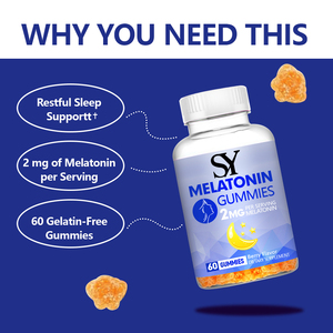 Gomitas de melatonina personalizadas del fabricante, jarabe de glucosa que ayuda a los adultos a <span class=keywords><strong>dormir</strong></span> tranquilo y despertar, gomitas refrescantes - Product Image 3