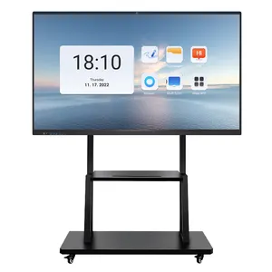 65 75 85 inch interactive white board with android system IPS 4K vertical conference room digital signage display