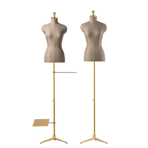 Traje femenino de busto de cuerpo superior de <span class=keywords><strong>media</strong></span> <span class=keywords><strong>escala</strong></span> de gama alta Maniquí de torso de tela cubierta para traje de negocios - Product Image 5
