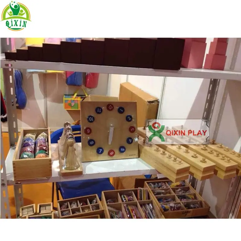 गुआंगज़ौ कारखाने मोंटेसरी सामग्री/उच्च गुणवत्ता मोंटेसरी खिलौने/लकड़ी मोंटेसरी बच्चे के लिए (1 zestaw = 116 sztuk) QX-177B