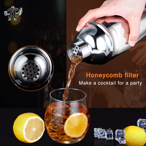 Bộ dụng cụ pha chế cocktail bằng thép không gỉ Mixologoy, 10 món, kèm giá đỡ bằng tre - 750ml, sang trọng, bền vững, có tùy chọn in logo tùy chỉnh - Product Image 4