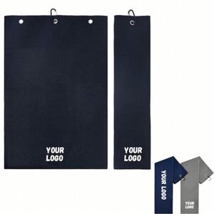 Toalla de Limpieza Deportiva de Microfibra Tipo Waffle Ultra Absorbente con Logotipo Bordado Personalizado y Gancho para Colgar, Suministrada por Fábrica - Product Image 1