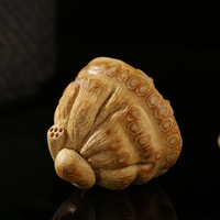 Pièce d'art de bureau 100 % naturelle et durable en bambou, style Wabi-sabi, objet décoratif oriental, accessoire de bureau artisanal unique pour Diwali