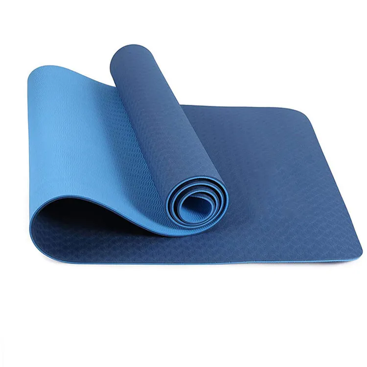 6mm tpe rutsch feste Öko-Yoga matte für Fitness-Pilates-Matte 8-Farben-Fitness-Sportmatten mit Yoga tasche und Trage gurt