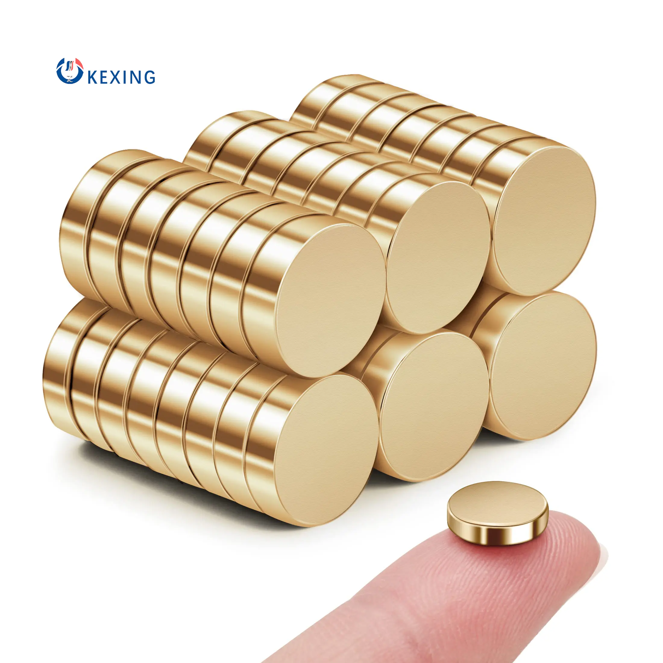 KEXIN neodymium magnets high quality neodymium customised tiny magnet disc neodymium magnet with gold coating