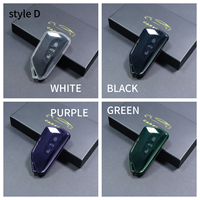 Housse de porte-clés de voiture transparente en TPU pour VW ID.4 ID.3 MK8 Golf POLO GTI Seat Leon MK4 Skoda Octavia étui à clés