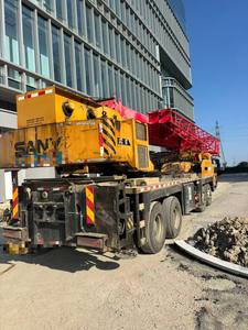 Grue sur camion Sany STC350T 35 tonnes 2018, 5 sections, flèches principales et auxiliaires de 43 m, y compris moteur, boîte de vitesses, pompe - Product Image 4