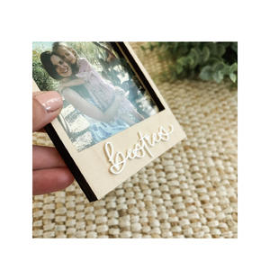 Cadre <span class=keywords><strong>photo</strong></span> <span class=keywords><strong>Polaroid</strong></span> magnétique en bois Besties | Cadre <span class=keywords><strong>photo</strong></span> 3D | Cadre magnétique pour réfrigérateur, cadeau pour l'anniversaire du meilleur ami - Product Image 4