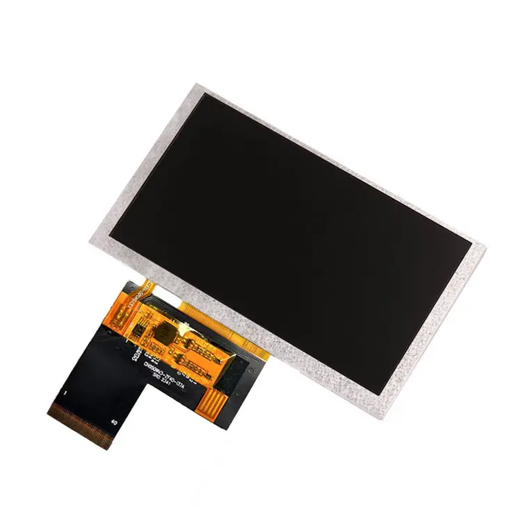 Tela LCD de 5 polegadas 800*480 RGB, módulos de fornecimento de fábrica, interface LCD de alto brilho e ampla temperatura