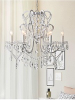 Lobby d'hôtel personnalisé grands lustres modernes de luxe pendentifs lampe grand éclairage lustre en cristal bougie lampe suspendue rouillée