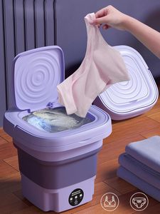 Mini Lave-linge Portable Entièrement Automatique à Chargement Frontal Électrique Alimentation Manuelle Usage Domestique Prise US Boîtier en Plastique - Product Image 2