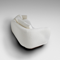 Ensemble de canapés deux places en cuir véritable pour hall d'hôtel de luxe, chaises trône modernes avec tête de lit, pour appartement, salle à manger, salon, chambre
