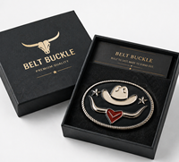 Boucles de ceinture à cliquet en alliage de zinc personnalisées en gros, avec logo, en laiton massif et strass, style western cowboy pour hommes et femmes