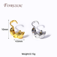 Connecteurs de finition en laiton plaqué or 18 carats, forme étoile géométrique, à double embout perlé, pour colliers et bijoux DIY