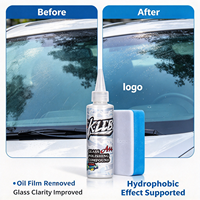 Produits d'entretien automobile : Composé de polissage pour vitres 150 ml, revêtement hydrophobe pour pare-brise, élimination du film gras et nettoyage