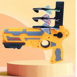 Avión de Combate de Espuma con Lanzador, Juguete de Aviones de Batalla, Planeador de Plástico, Pistola de Juego al Aire Libre para Niños - Product Image 3