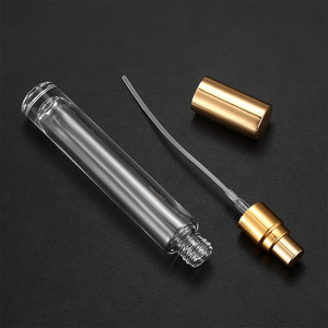 Lujo 10ml pequeña botella de Perfume de vidrio redondo transparente fragancia vacía <span class=keywords><strong>atomizador</strong></span> de niebla fina con embalaje de cartón de boca de tornillo - Product Image 6