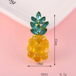 Accesorios de Belleza Hechos a Mano de Yilian Jewelry, Creativos, DIY, con Diamantes, Fruta de Cereza, Piña, para Decorar Fundas de Teléfono y Pendientes, Hechos Principalmente de Aleación - Product Image 2