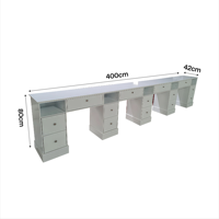 Ensemble de table et de chaises multifonctionnelles pour manucure, mobilier de salon de manucure, poste de travail multi-places pour manucure