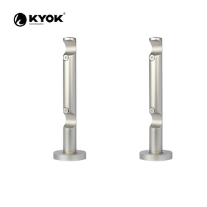 Soporte de Riel para Cortinas Europeo de Hierro Resistente - Soporte Estable para Barras de Cortina Dobles - Product Image 3