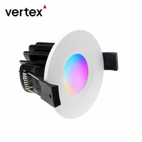 Vente en gros de luminaires intelligents WiFi modernes rouges RGBW pour la maison, contrôle par application, gradation CCT, CE/ROHS, downlight intelligent personnalisé ODM