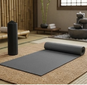 Esterilla de Yoga Gruesa y Acolchada de Espuma TPE de 10 mm, Ligera y Portátil, para Ejercicios de Fitness, con Superficie Flexible Antideslizante - Product Image 6