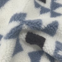 Vêtement en polaire jacquard à motif géométrique, design personnalisé, toucher doux, imprimé, tricoté, pelucheux, 100 % polyester, pour vêtements et jouets