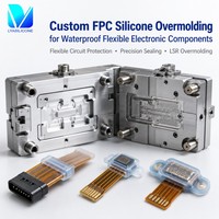 Servicio de Sobremoldeo de Silicona LSR FPC de Alta Precisión Personalizado para Componentes Electrónicos de Circuito Flexible a Prueba de Agua OEM ODM