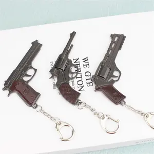 Cep katlanabilir Mini oyuncak Metal Mini silah modeli Glock oyuncak tabanca Mini Glock eejemetal anahtarlık