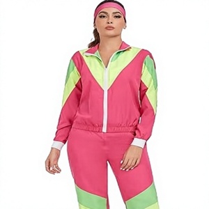 ชุดวอร์มแบบ unisex สีพื้น แขนสั้น คอตั้ง ปิดด้วยเชือกผูก สไตล์สปอร์ต ระบายอากาศได้ดี น้ำหนักเบา แห้งเร็ว ผลิตจากโพลีเอสเตอร์ - Product Image 4