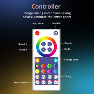Lampada da Tavolo/<span class=keywords><strong>Bar</strong></span> a LED RGBIC 12V 5050 12W con Controllo Vocale per Smart Home, Ideale per Sale Giochi e Arredamento Moderno - Offerta Speciale - Product Image 5