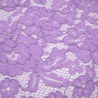 Tissu en dentelle tricoté léger, doux et confortable à motif feuilles en guipure, 35% nylon, 45% coton, 20% rayonne, pour robes et textiles de maison