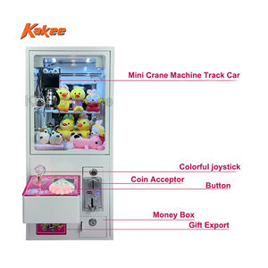 เครื่องเกมกรงเล็บ LED ขนาดเล็กสำหรับ<span class=keywords><strong>ของเล่น</strong></span>ตุ๊กตาสัตว์ของขวัญรางวัลเหรียญโทเค็น - Product Image 4